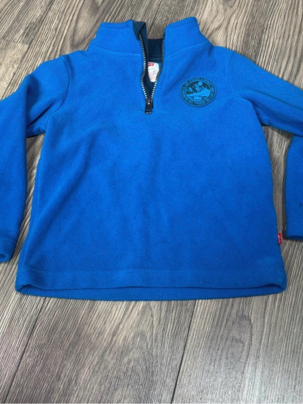 Levi’s Kids Blue Quarter-Zip Fleece Pullover